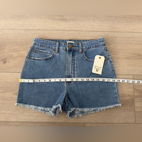 Billabong Blue Jean Shorts with Frayed Hem - Picture 2 of 7